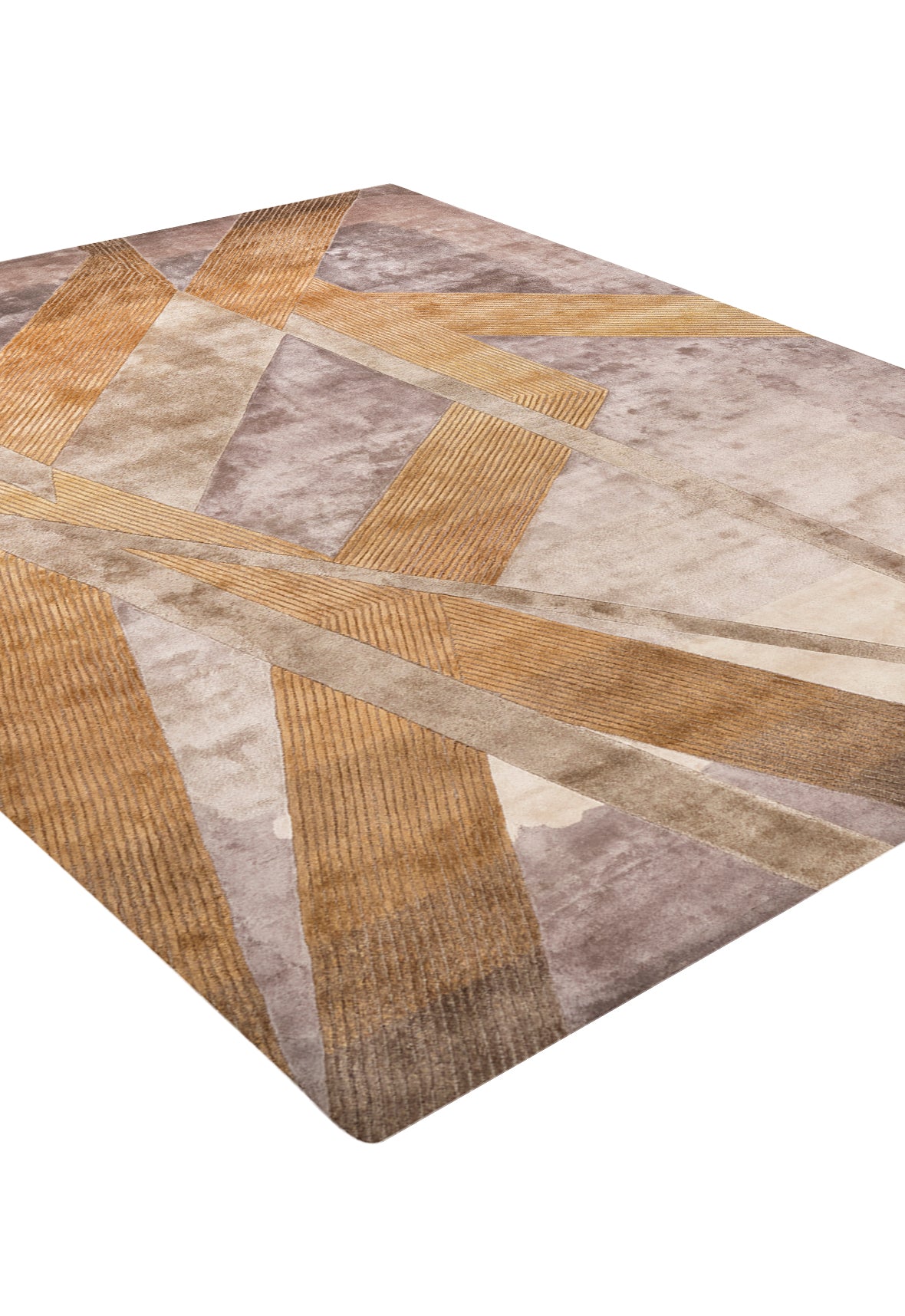 Luxury carpet in GREY GOLD color and 4'6" x 6'6" size