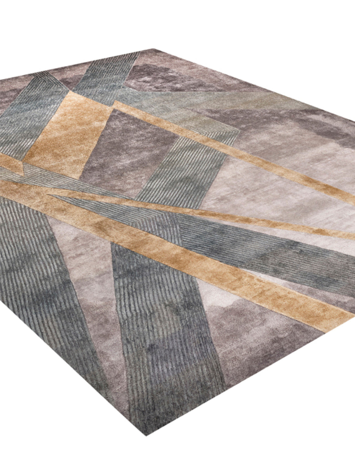 Luxury carpet in GREY TEAL color and 4'6" x 6'6" size