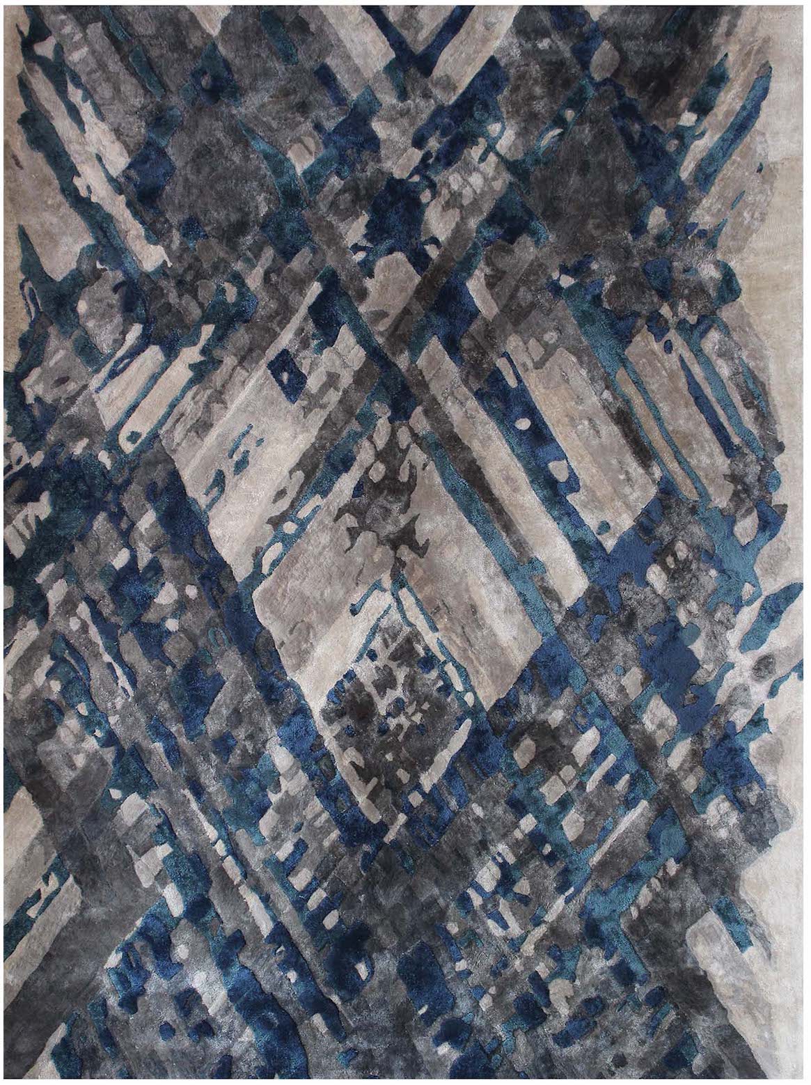 Luxury hand tufted carpet made from Botanical Silk