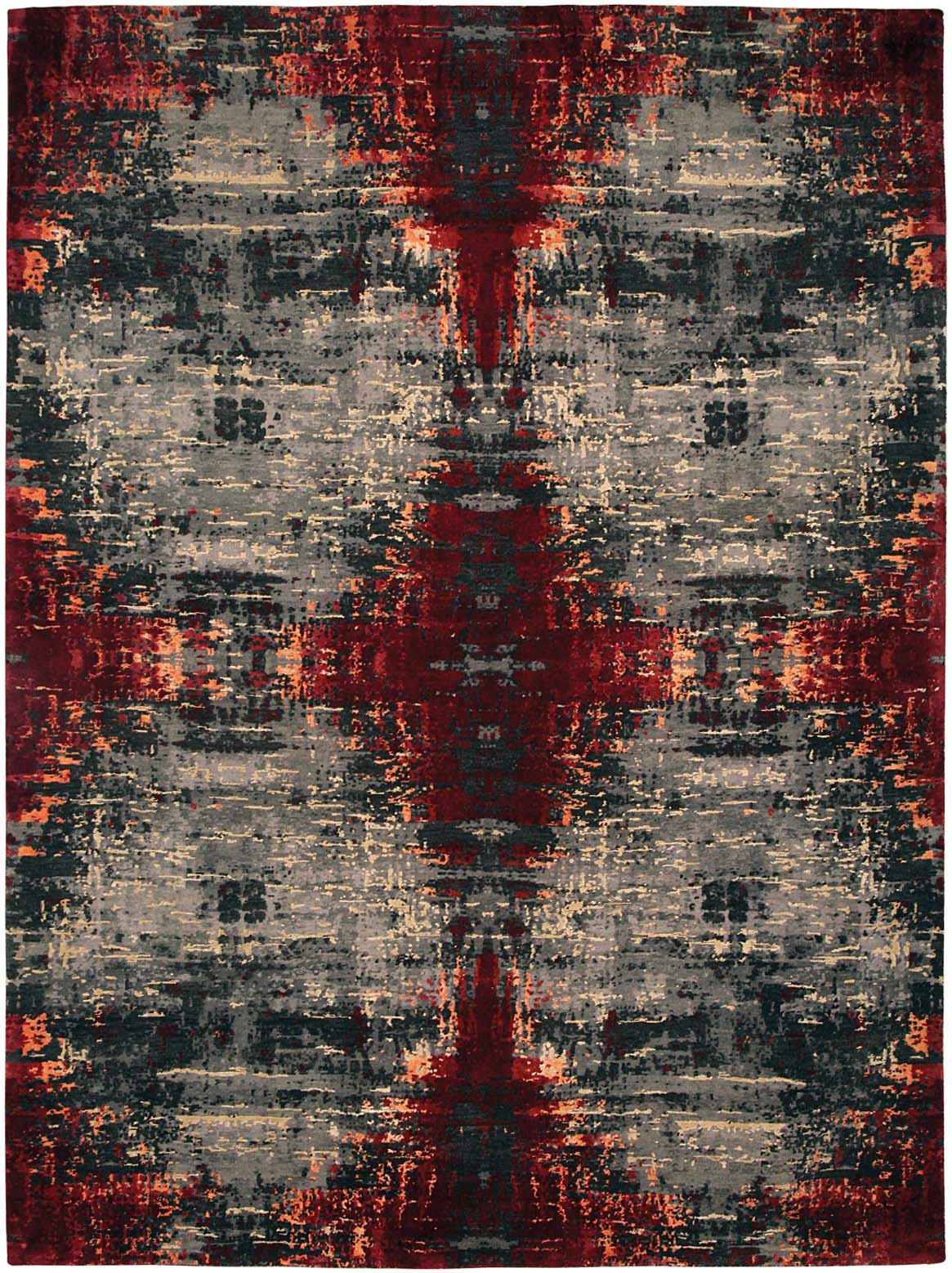 Luxury hand knotted carpet made from Pure Silk & Linen