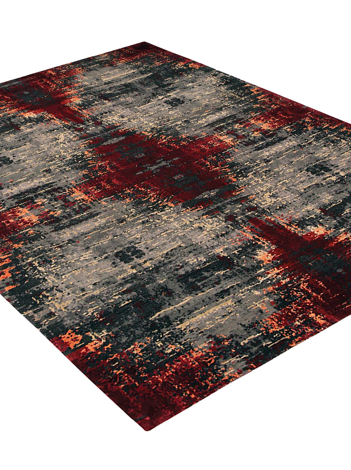 Luxury carpet in Red color and 6' x 9' size