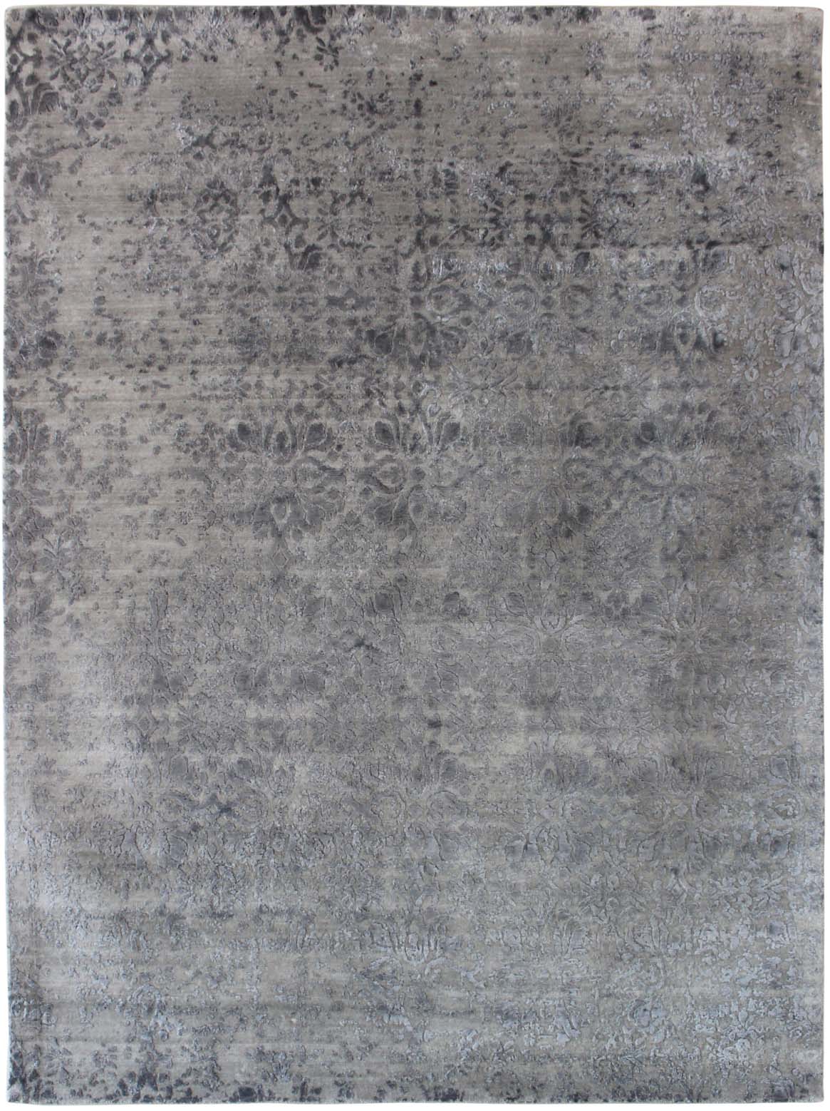 Luxury hand knotted carpet made from Wool & Bamboo Silk
