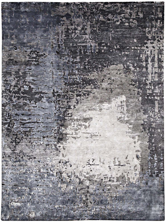 Luxury hand knotted carpet made from Botanical & Bamboo Silk