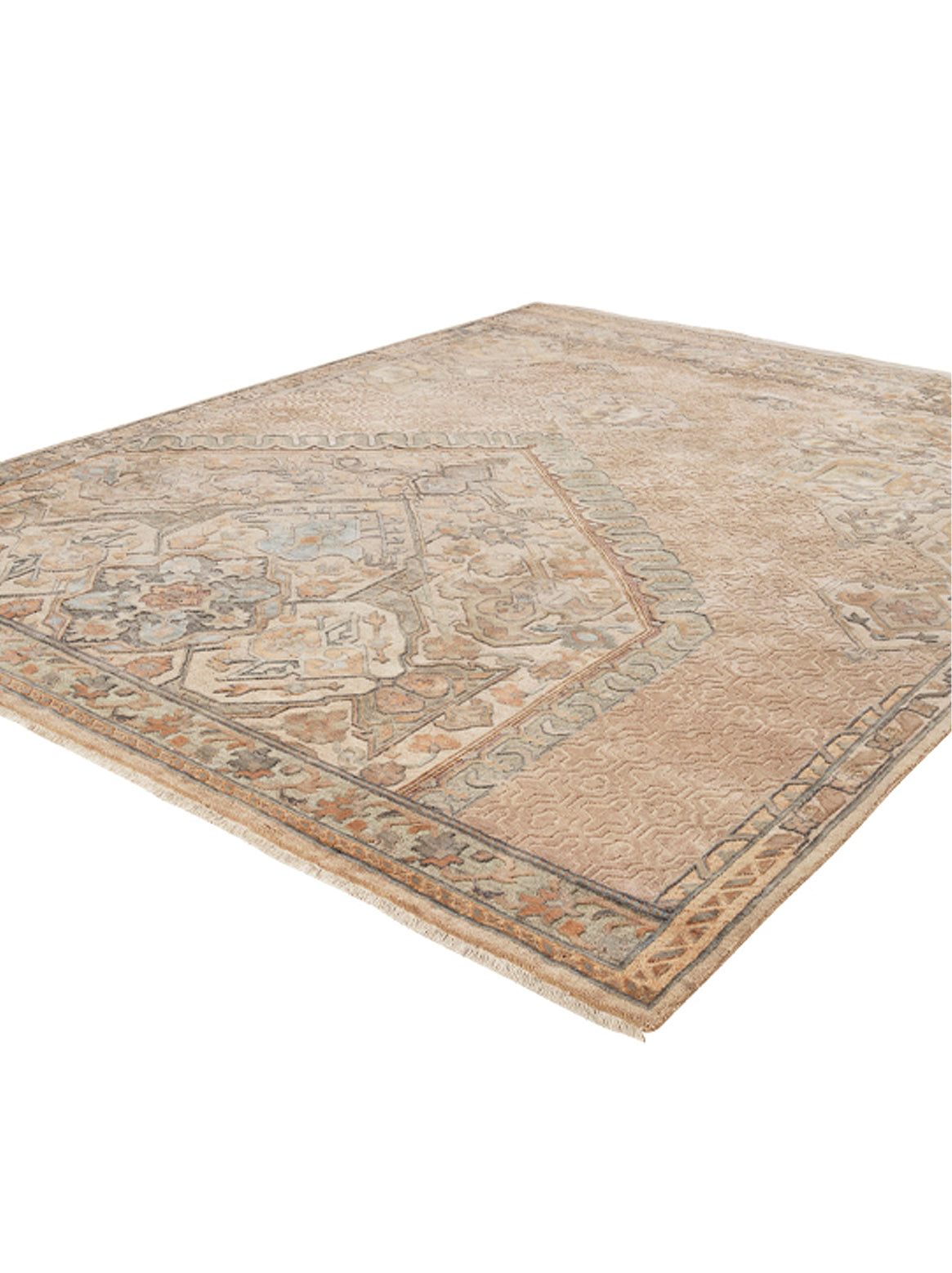 Luxury carpet in Aqua color and 6' x 9' size