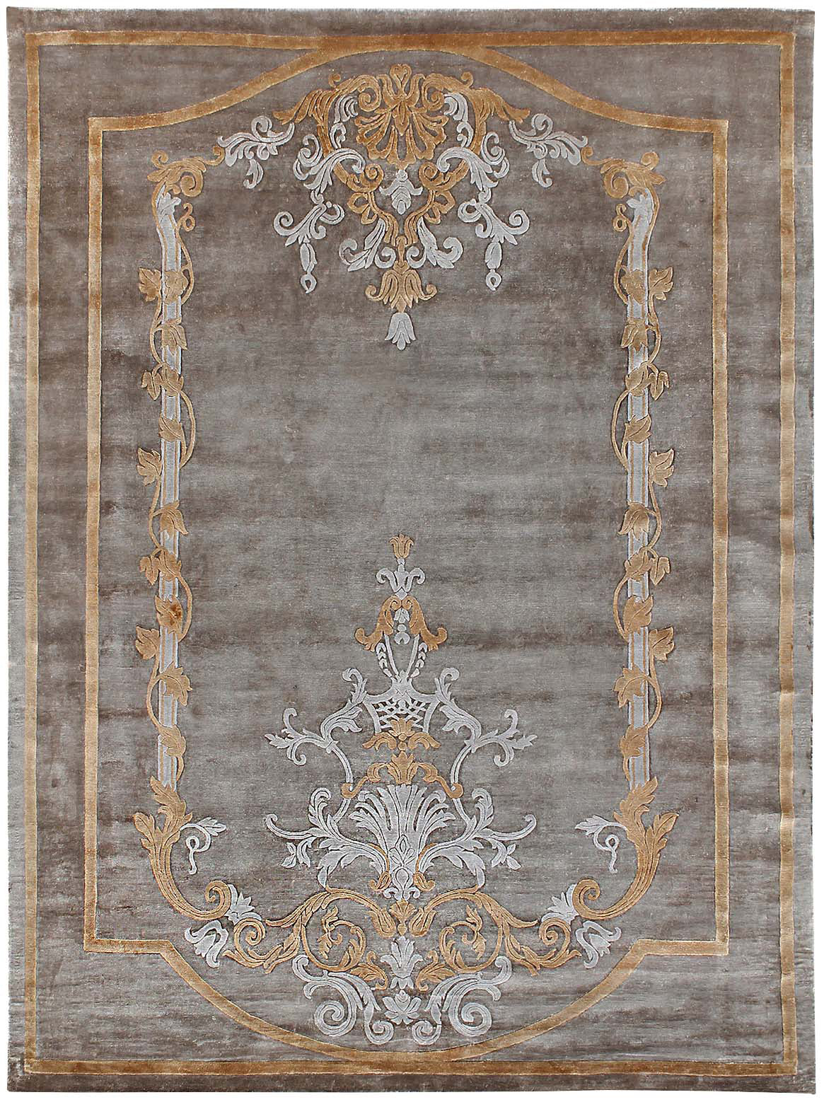 Luxury hand knotted carpet made from Botanical Silk