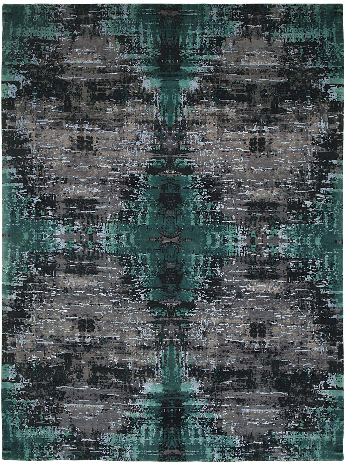 Luxury hand knotted carpet made from Pure Silk & Linen