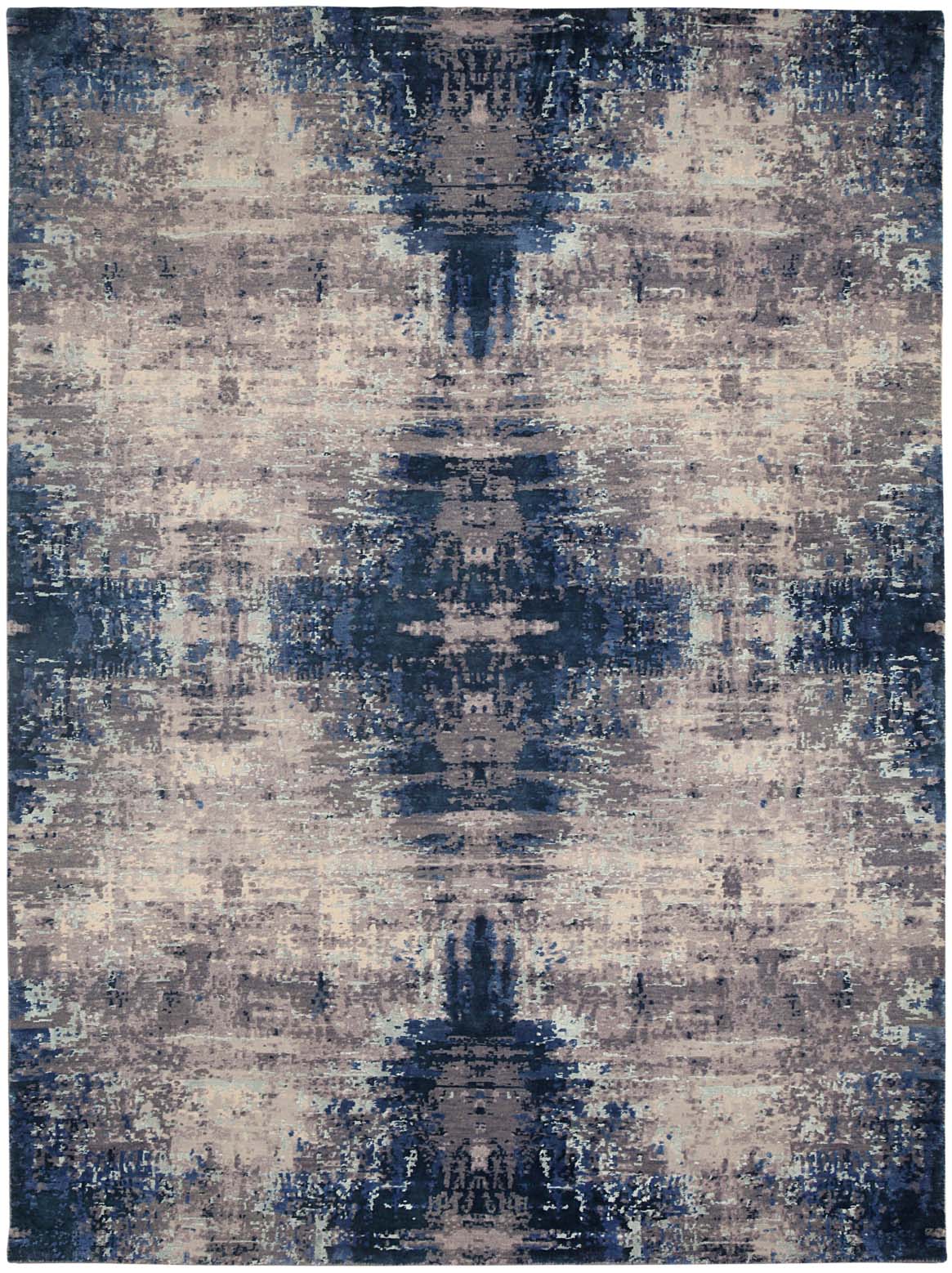 Luxury hand knotted carpet made from Pure Silk & Linen