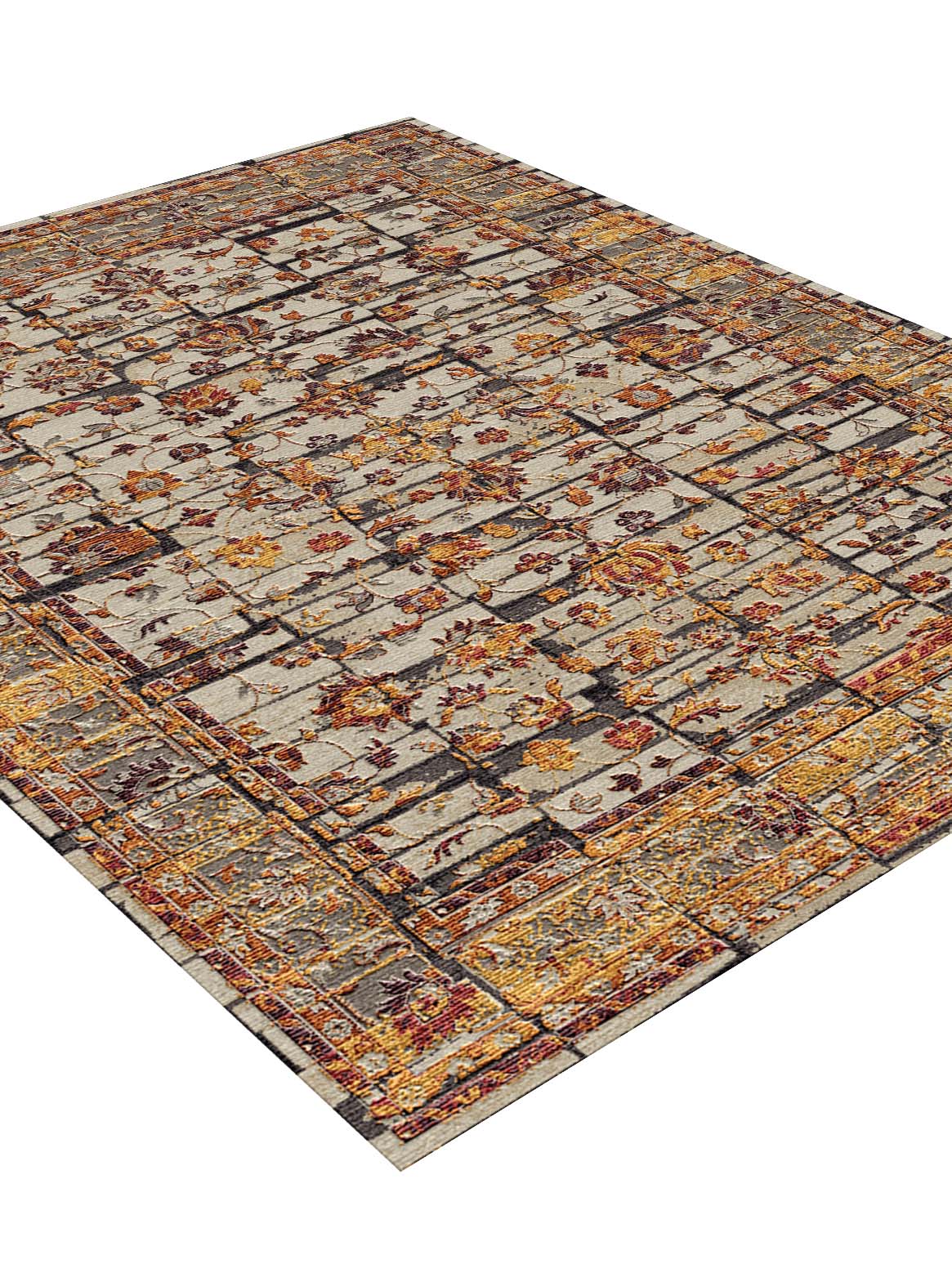 Luxury carpet in Rust Gold color and 6' x 9' size