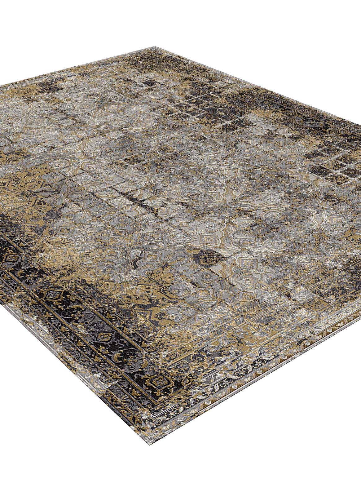 Luxury carpet in Gold color and 6' x 9' size