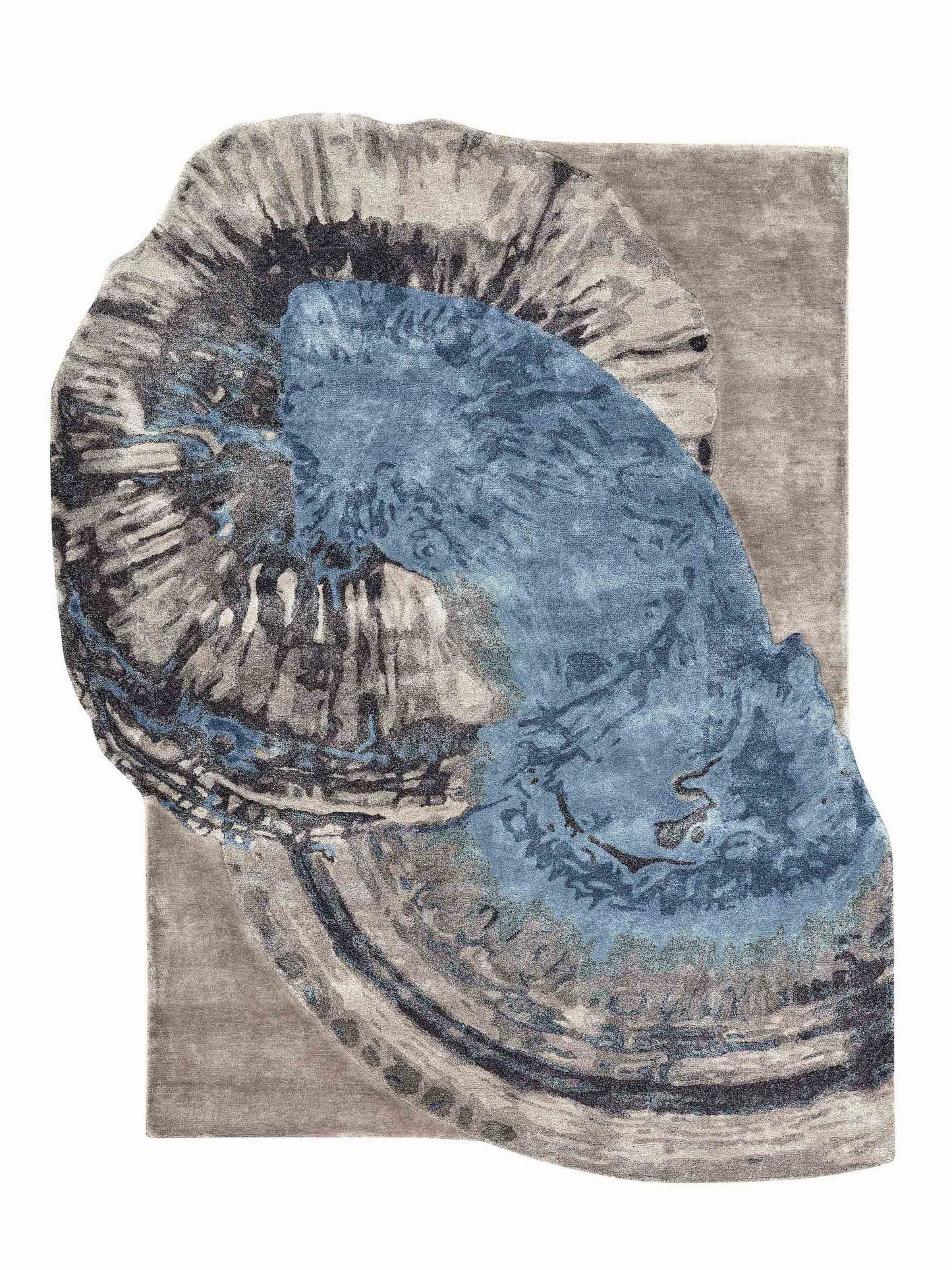 Luxury hand tufted carpet made from 100% Botanical Silk