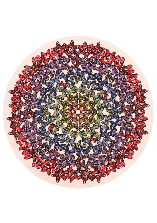 Luxury hand tufted carpet made from Wool & Bamboo Silk