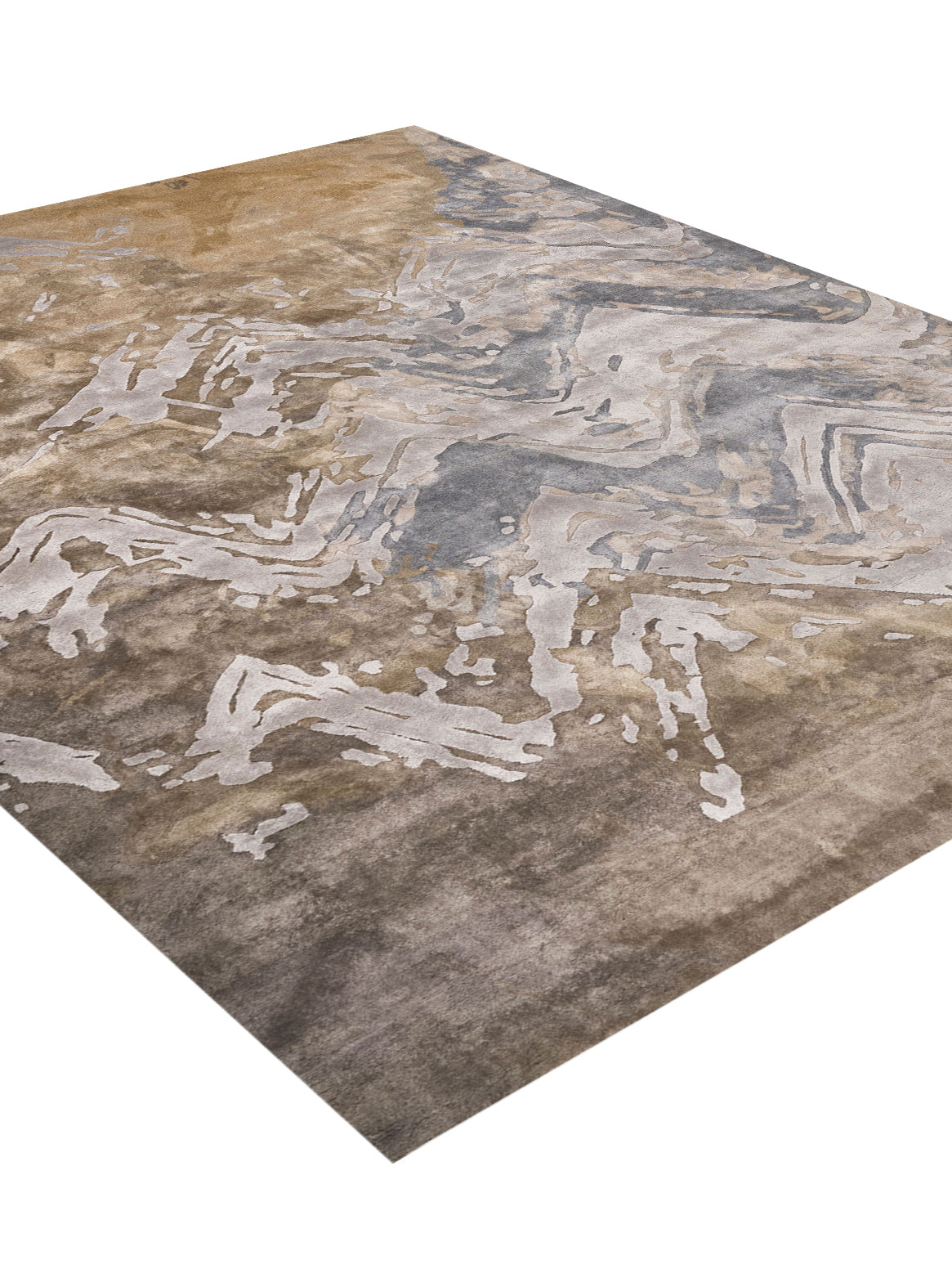 Luxury carpet in OLIVE GREY color and 4'6" x 6'6" size