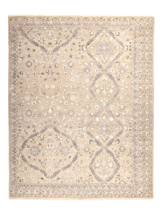 Luxury hand knotted carpet made from Wool & Botanical Silk