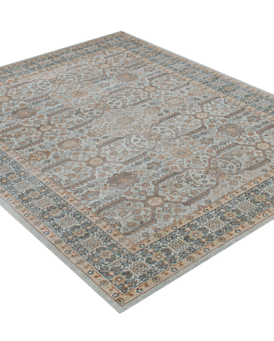 Luxury carpet in Light Green color and 8' x 10' size