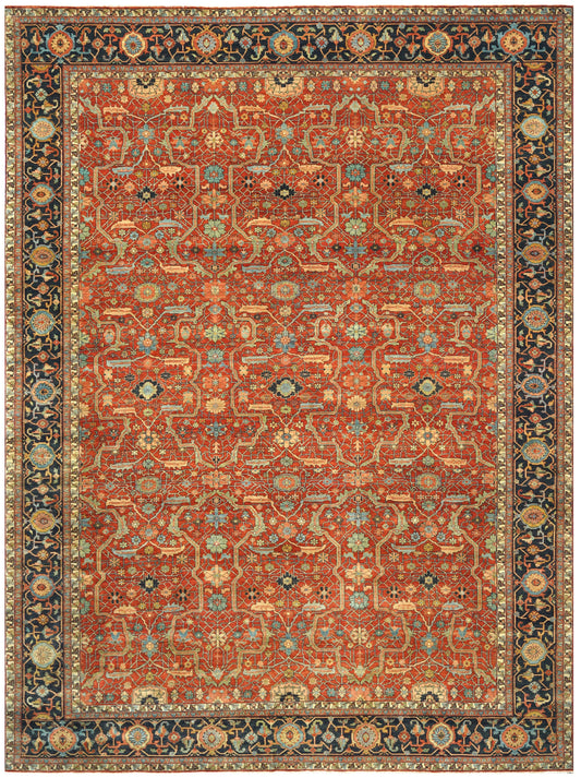 Luxury hand knotted carpet made from 100% Wool