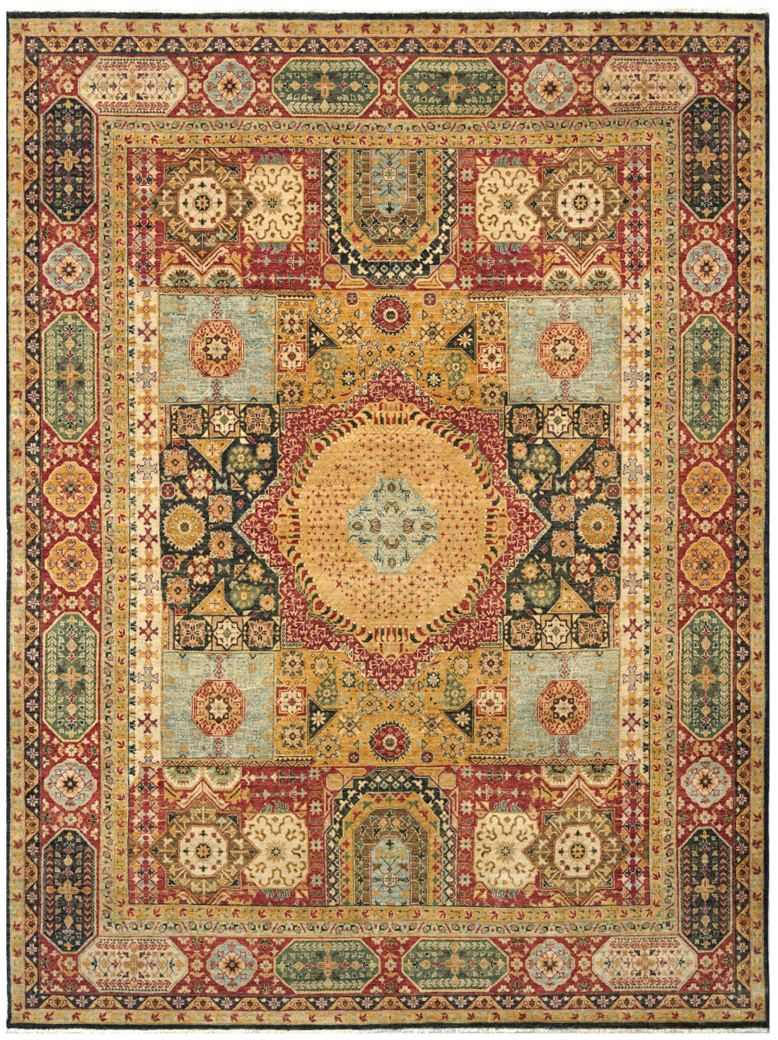 Luxury hand knotted carpet made from Wool & Botanical Silk