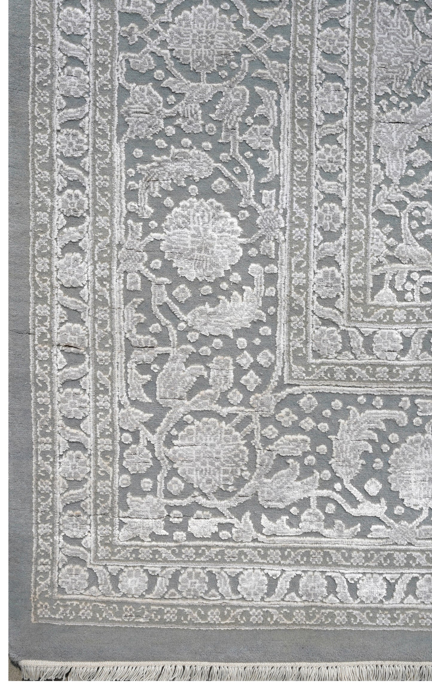 Luxury hand knotted carpet made from Wool & Botanical Silk in assorted color and 8' x 10' size