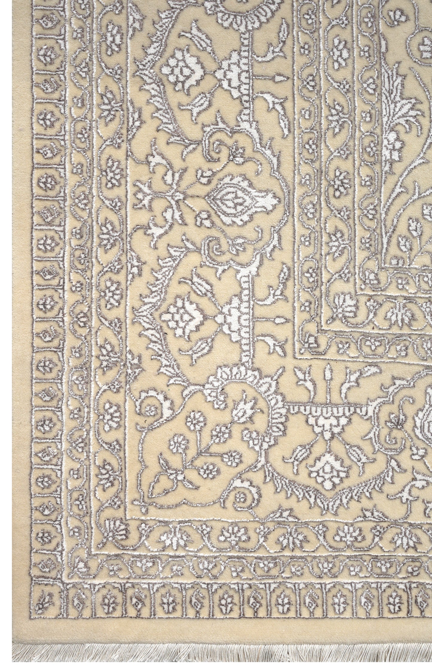 Luxury hand knotted carpet made from Wool & Botanical Silk in assorted color and 9' x 12' size