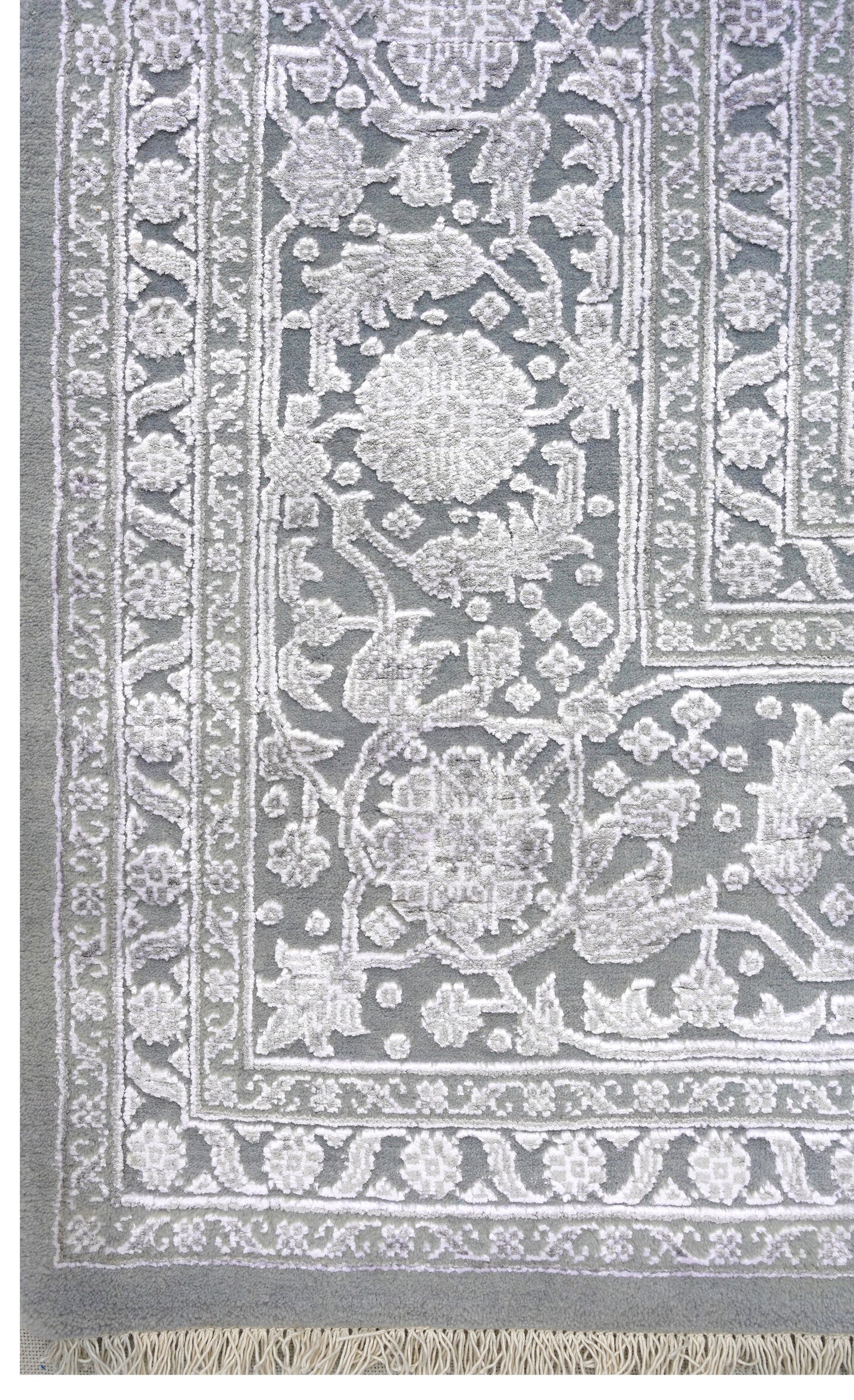 Luxury hand knotted carpet made from Wool & Botanical Silk in assorted color and 9' x 12' size