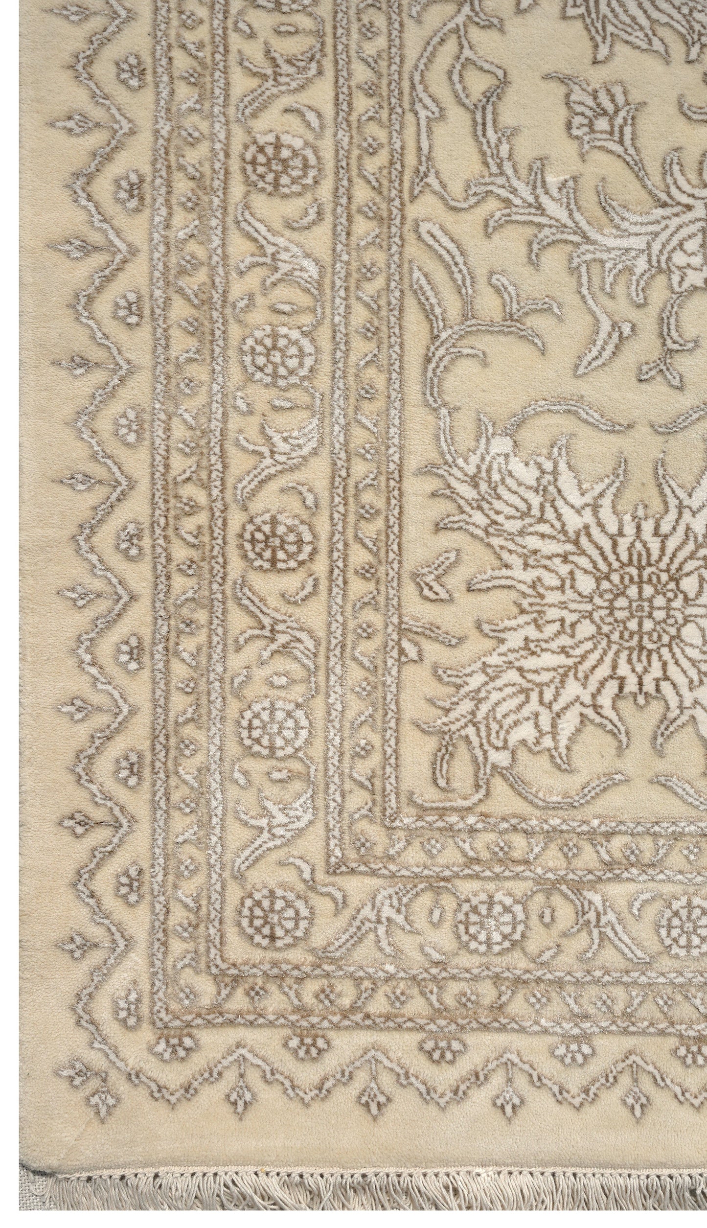 Luxury hand knotted carpet made from Wool & Botanical Silk in assorted color and 12' x 15' size