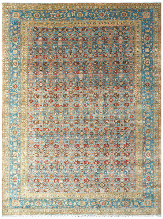 Luxury hand knotted carpet made from 100% Wool