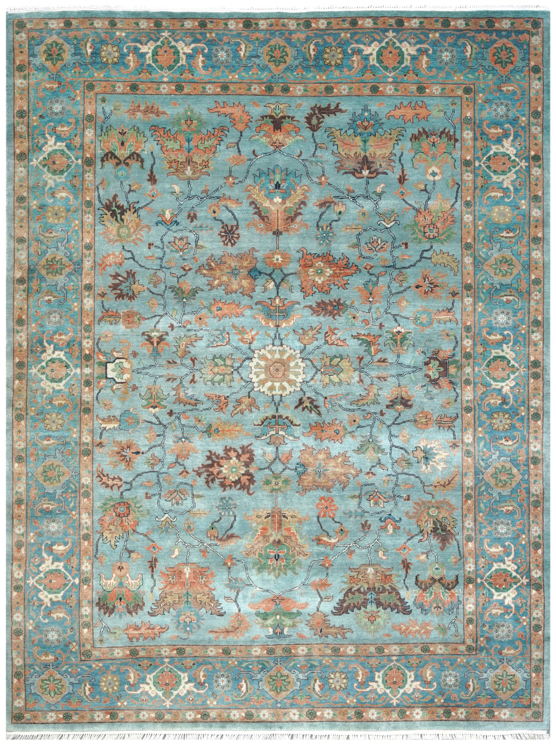 Luxury hand knotted carpet made from 100% Wool