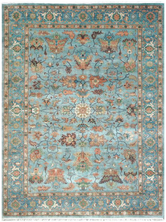 Luxury hand knotted carpet made from 100% Wool