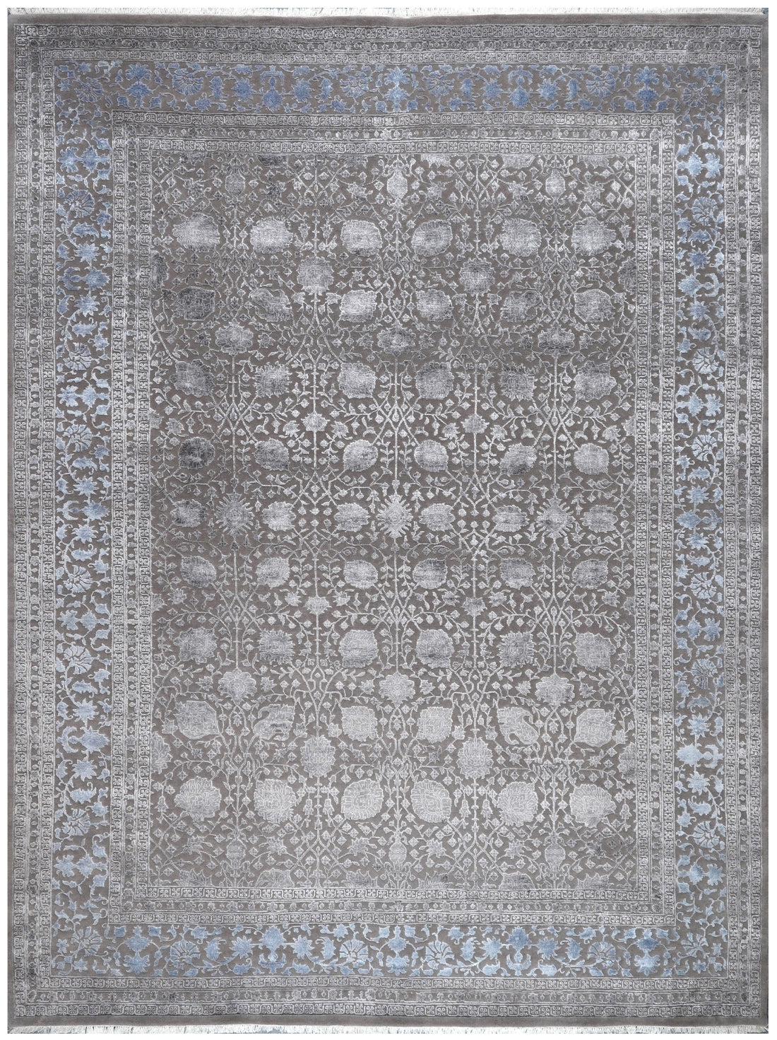Luxury hand knotted carpet made from 100% Wool