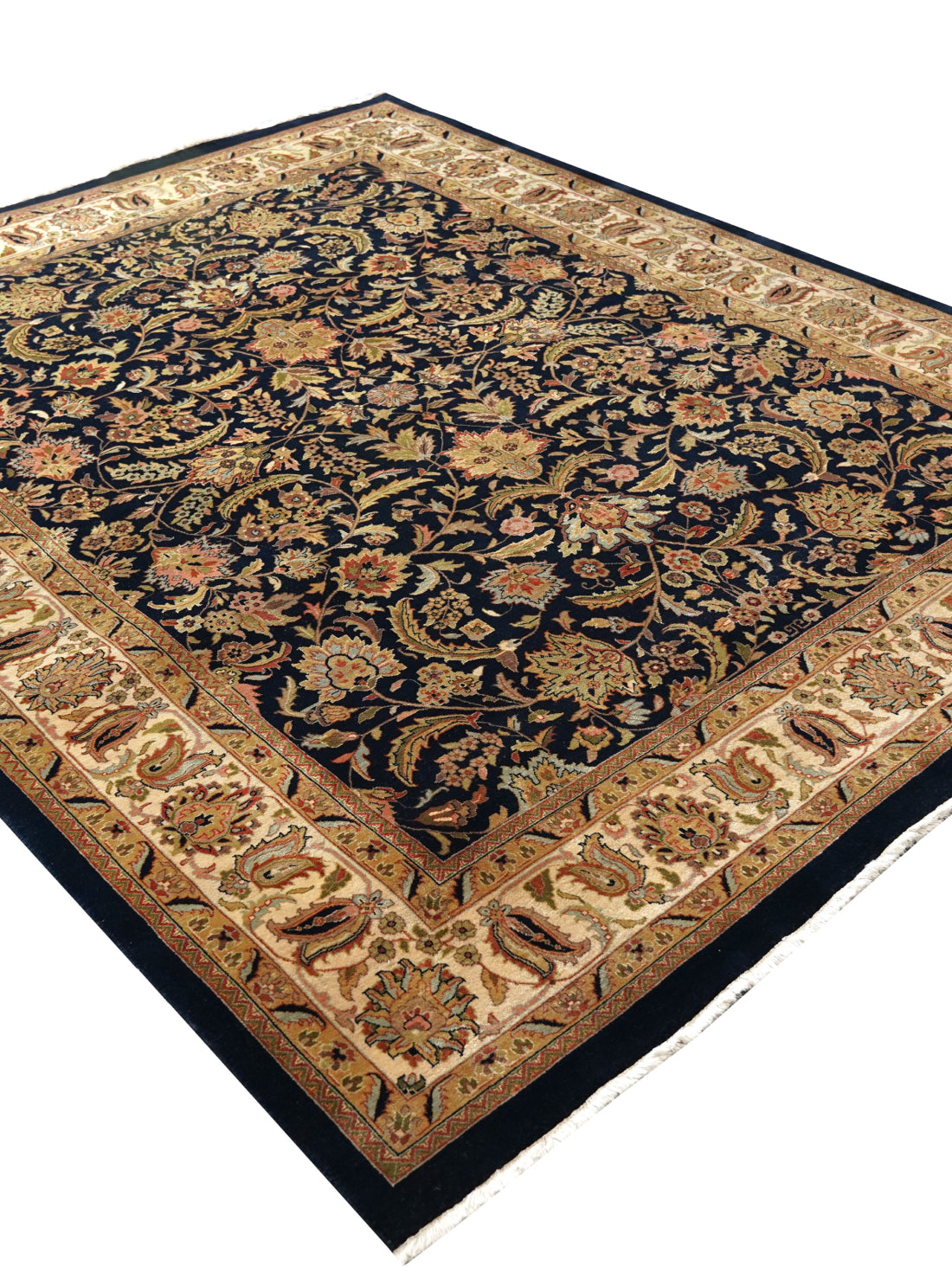 Luxury carpet in CREAM & BLACK color and Custom Size