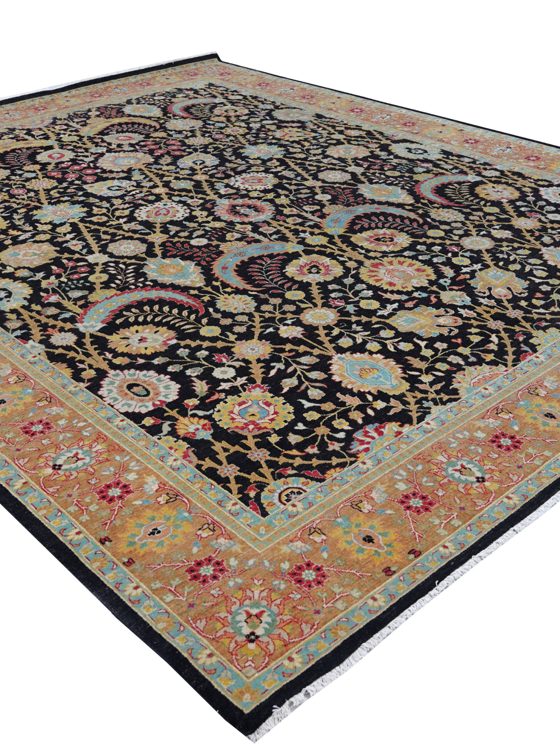 Luxury carpet in Custom Size color and BLACK & GOLD size