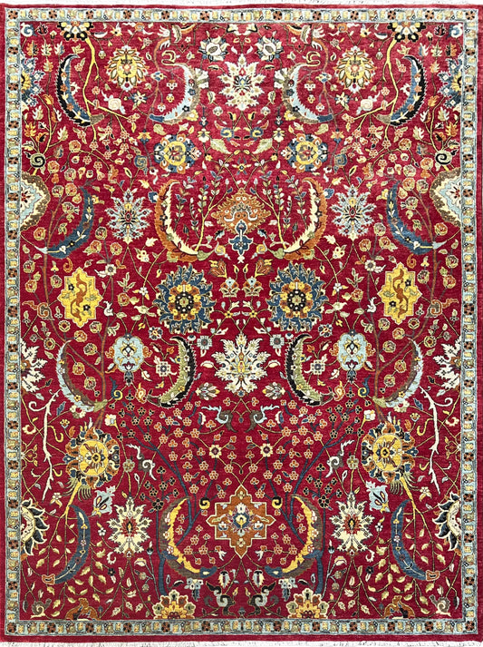 Luxury hand knotted carpet made from 100% Wool