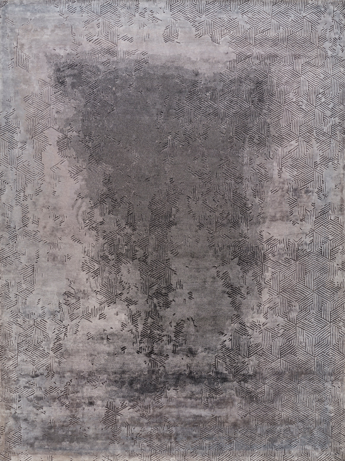 Luxury hand knotted carpet made from 100% Botanical Silk