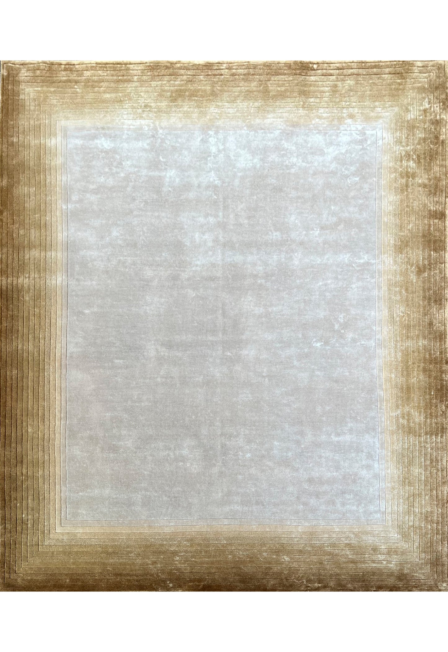 Luxury hand knotted carpet made from 100% Botanical Silk