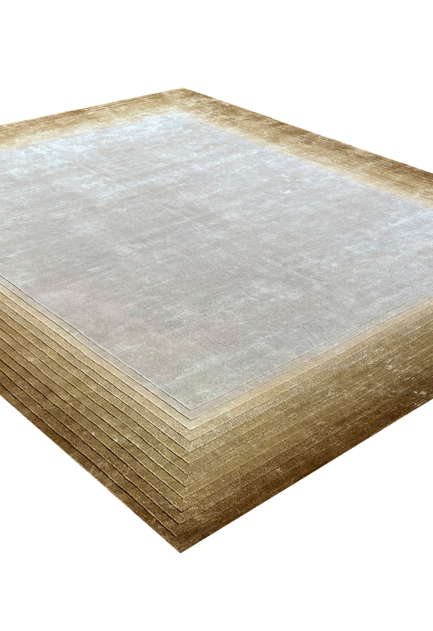 Luxury carpet in Gold color and 6' x 9' size
