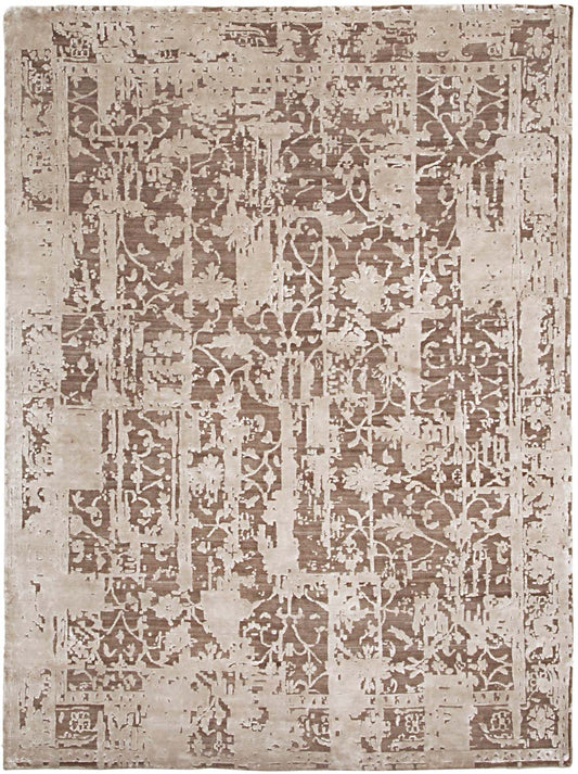 Luxury hand knotted carpet made from Wool & Botanical Silk