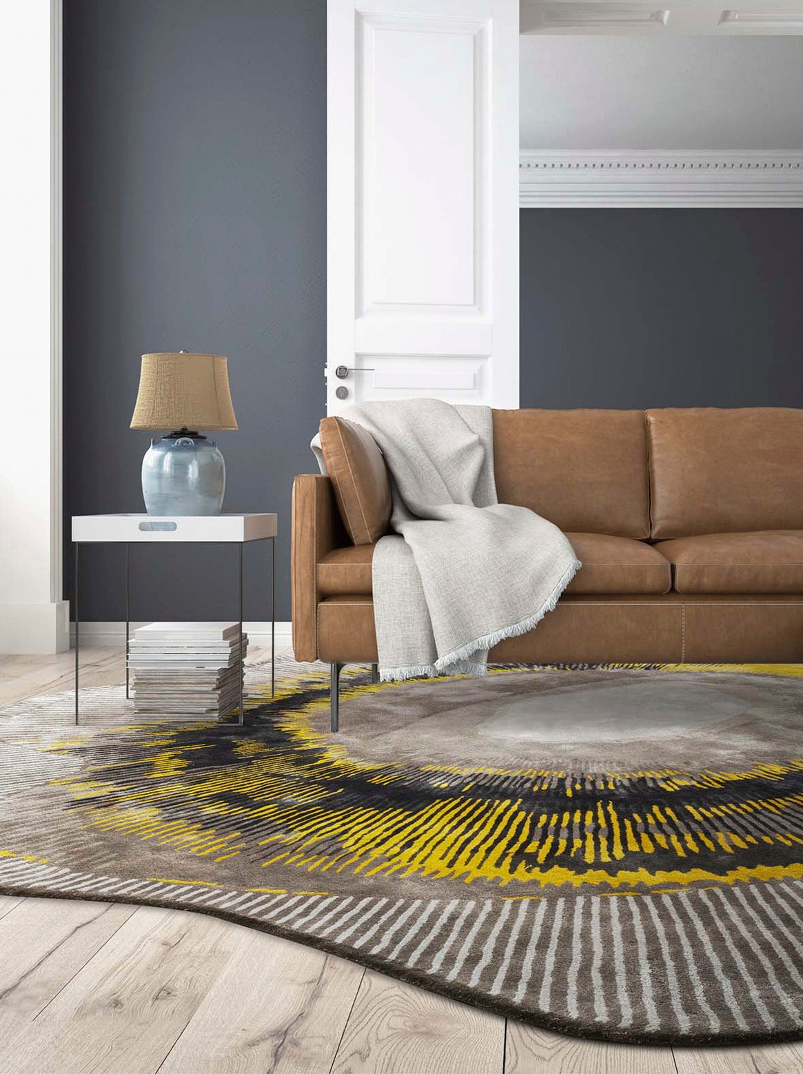 Luxury carpet in Gold color and Custom Size