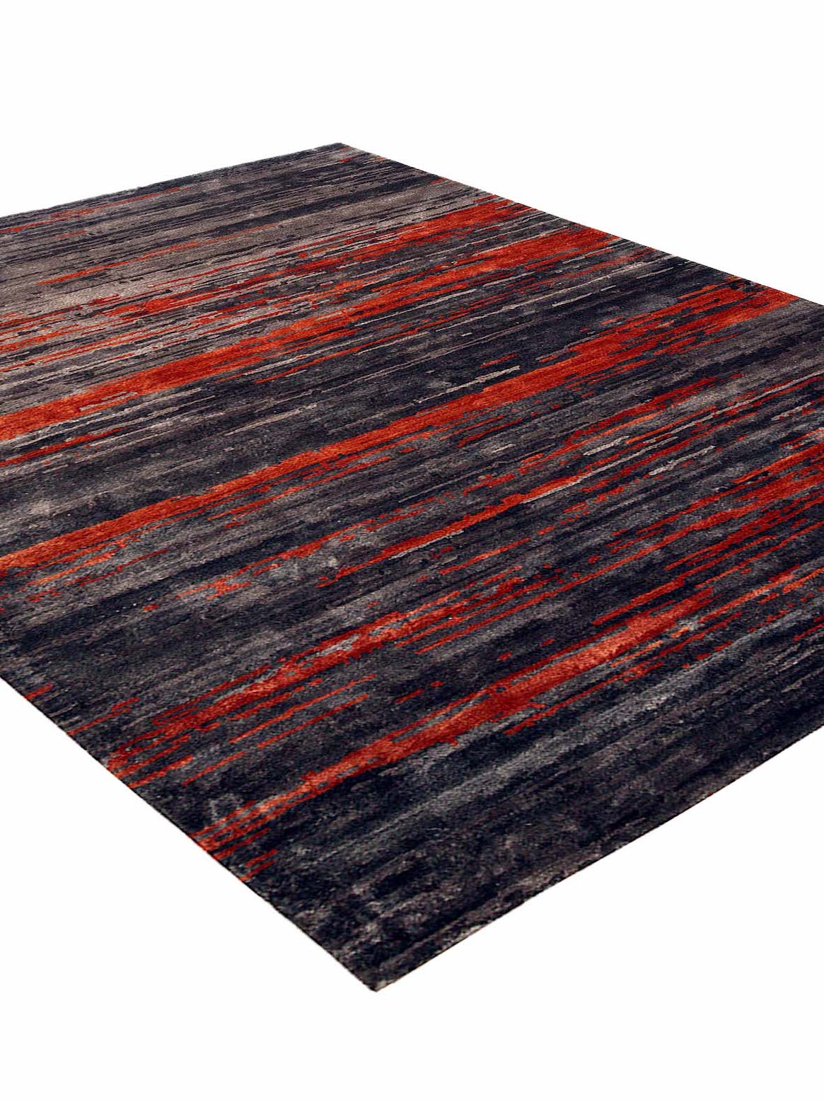 Luxury carpet in Rust color and 4'6" x 6'6" size