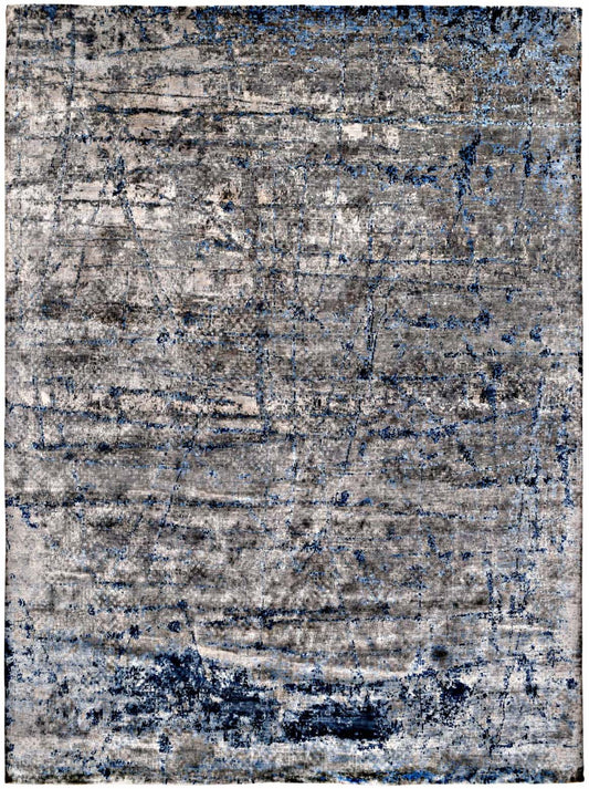 Luxury hand knotted carpet made from Wool & Bamboo Silk