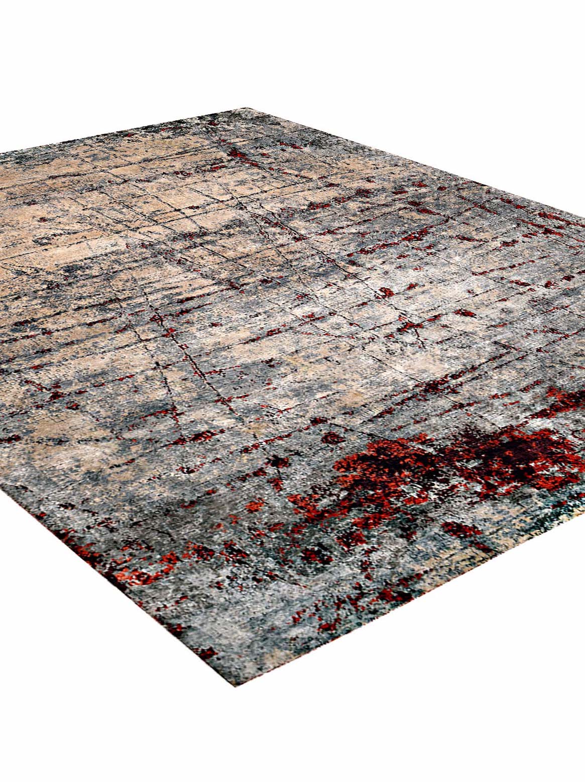 Luxury carpet in Red color and 9' x 12' size