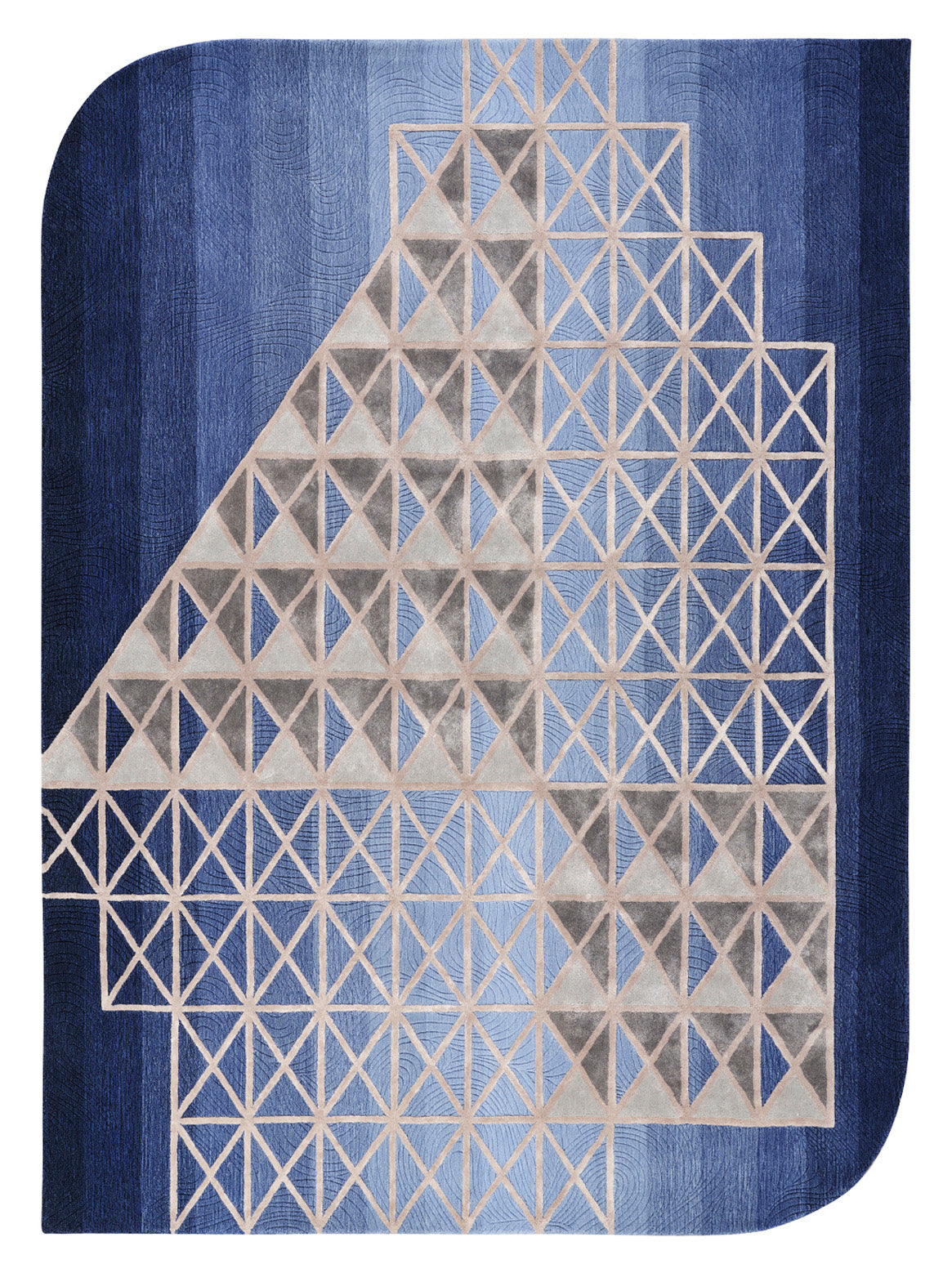 Luxury hand tufted carpet made from Wool & Botanical Silk