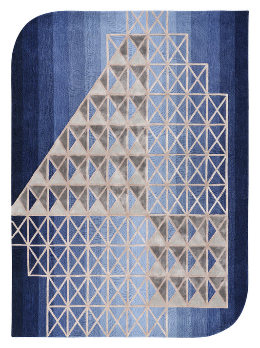 Luxury hand tufted carpet made from Wool & Botanical Silk