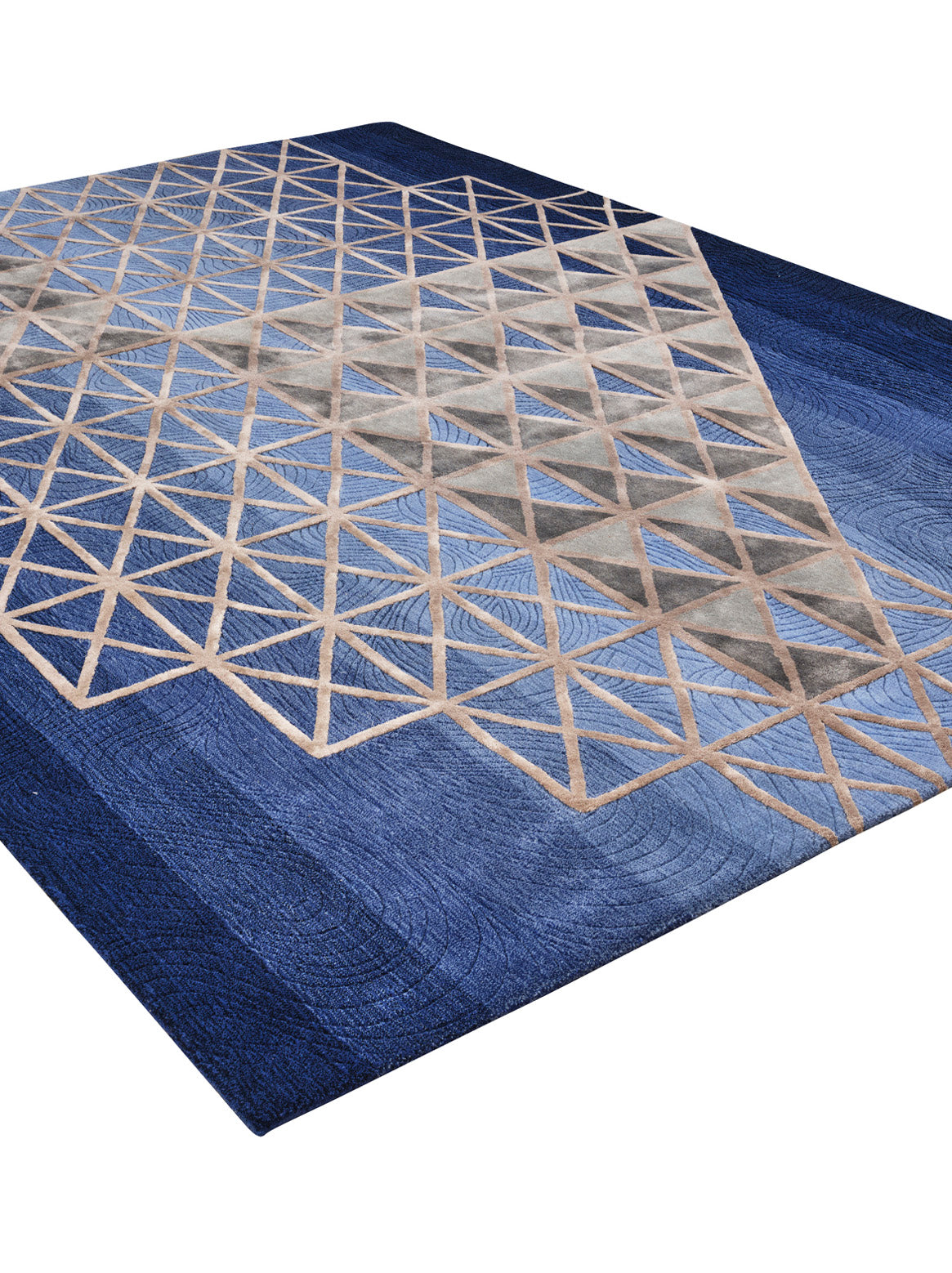 Luxury carpet in Blue color and Custom Size