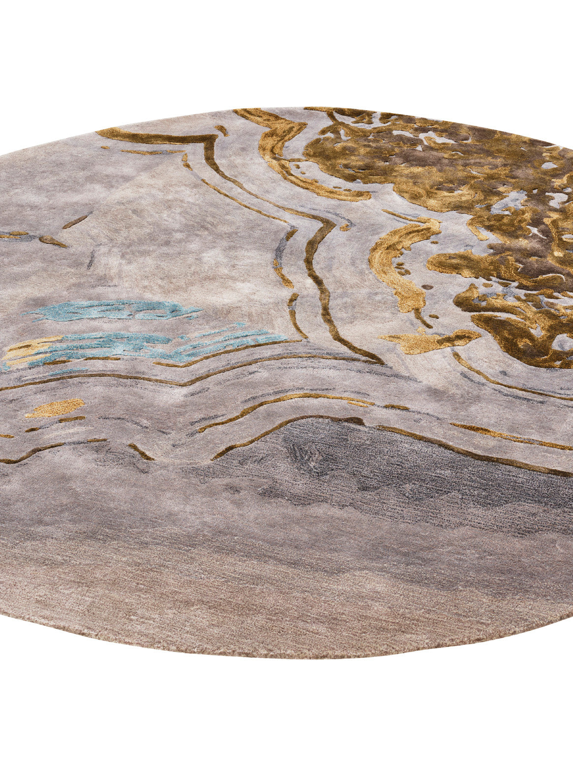 Luxury carpet in Grey Gold color and Custom Size
