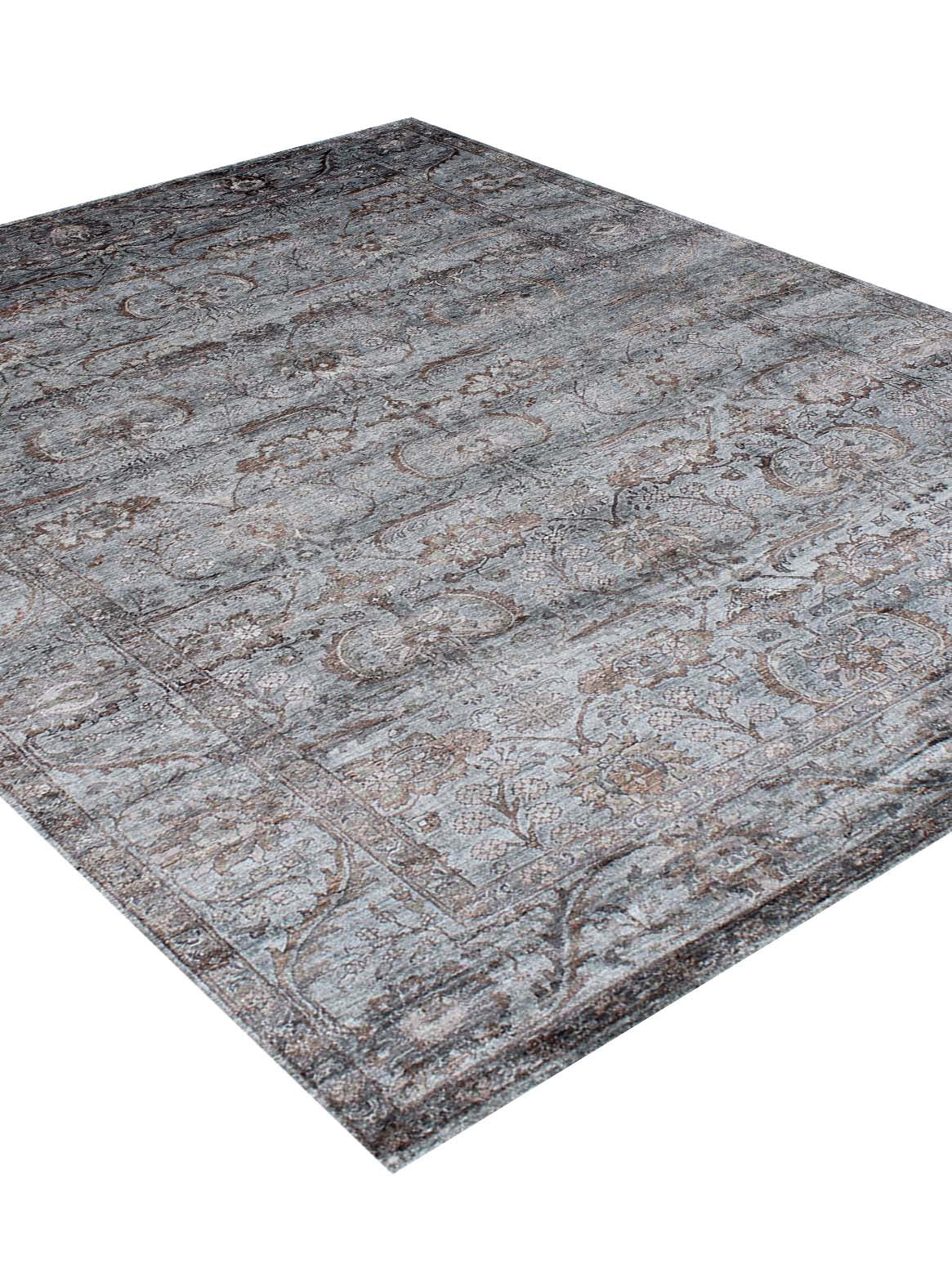 Luxury carpet in Brown Grey color and 8' x 10' size