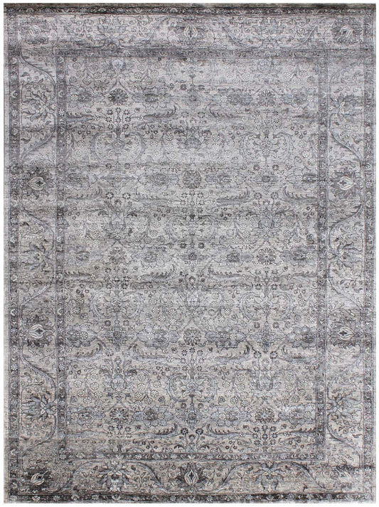 Luxury hand knotted carpet made from 100% Bamboo Silk