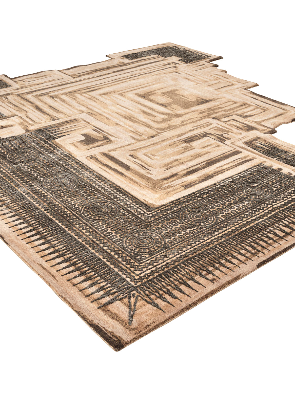 Luxury carpet in Brown Gold color and Custom Size