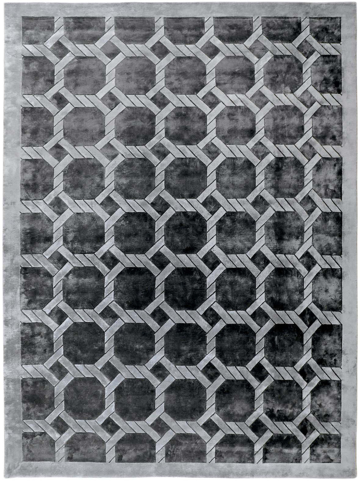Luxury hand knotted carpet made from Botanical Silk