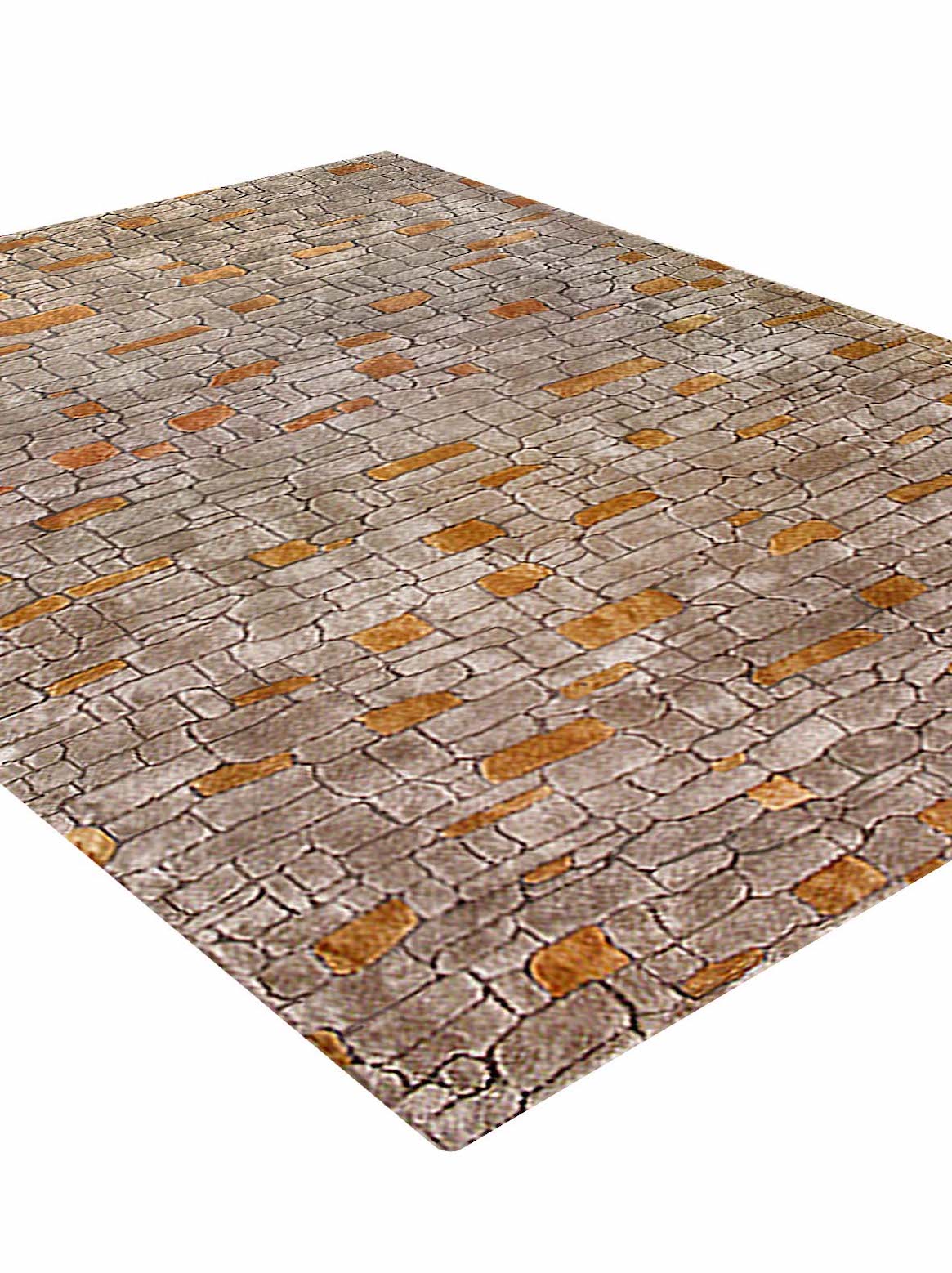 Luxury carpet in Charcoal Gold color and 4'6" x 6'6" size