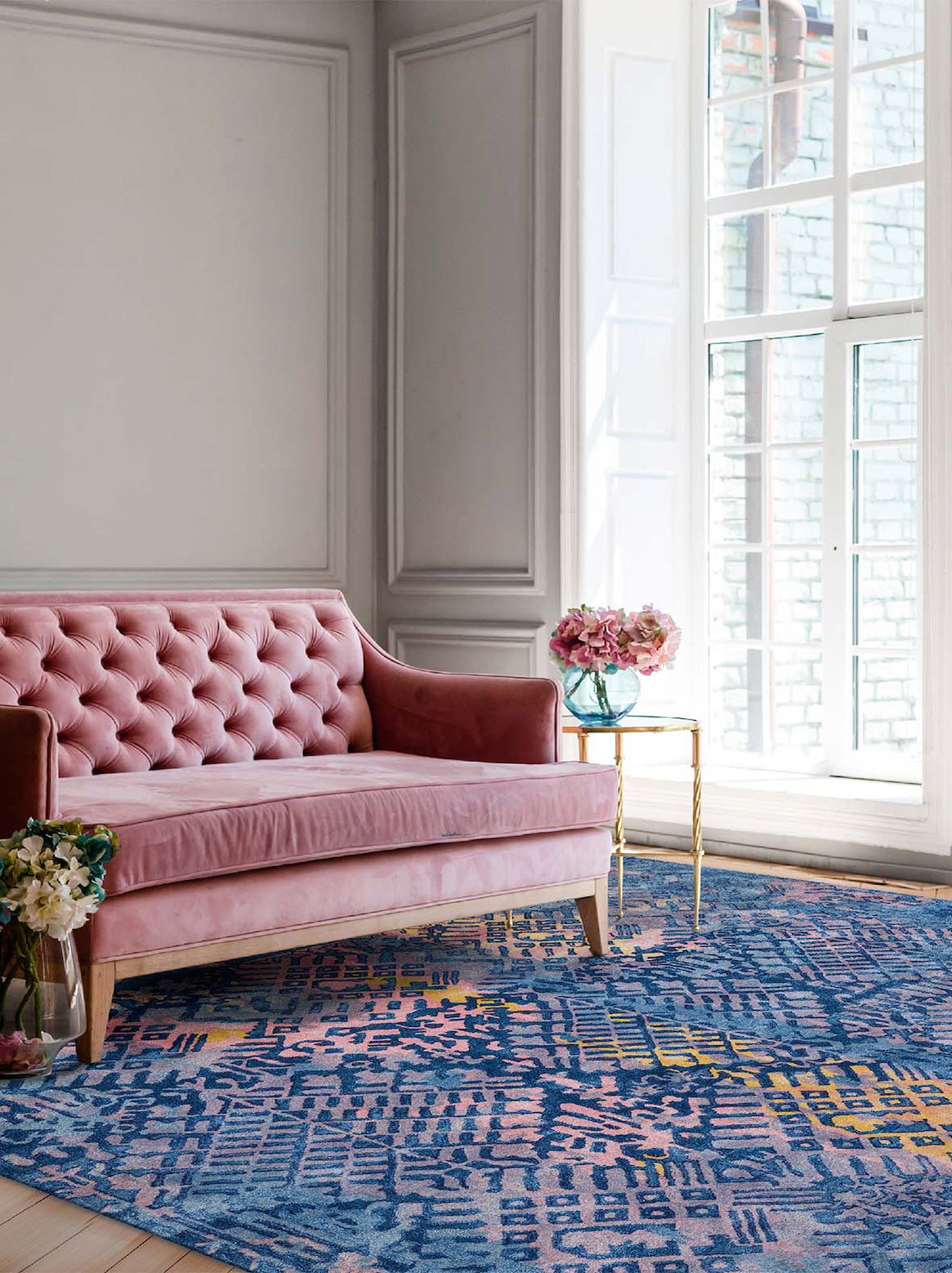 Luxury carpet in Multi color and Custom Size