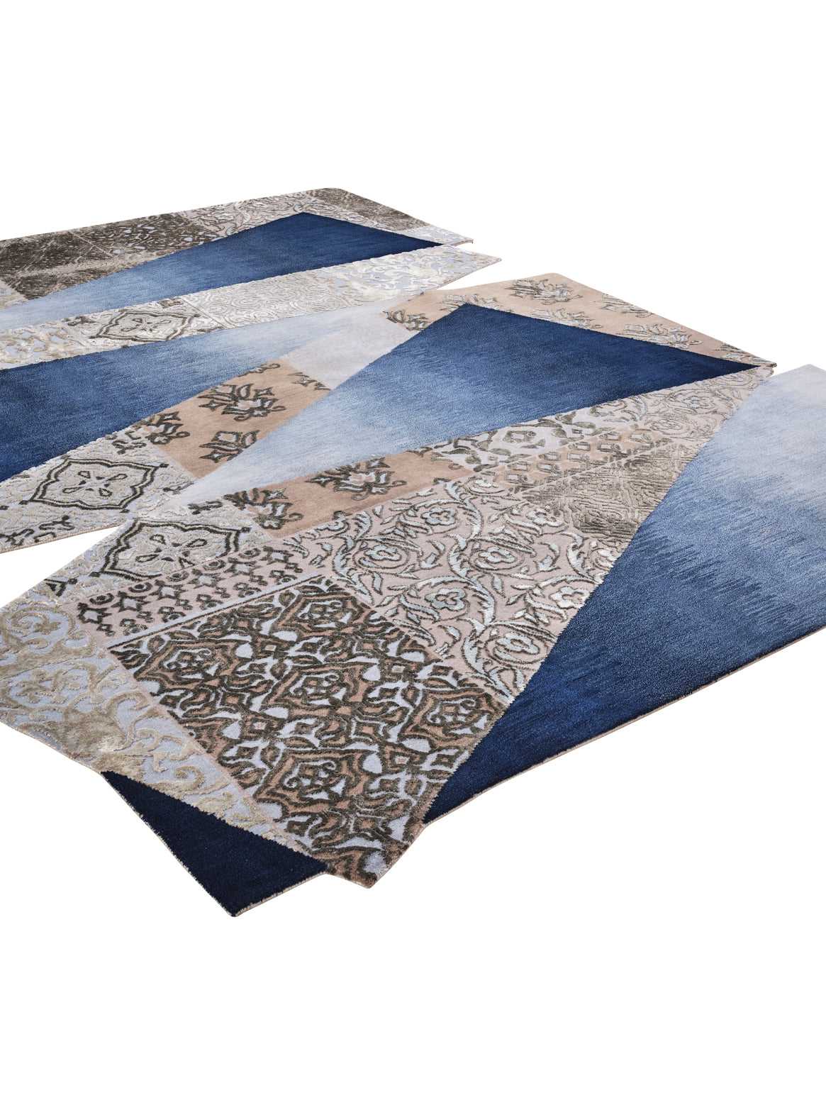 Luxury carpet in Smoke Blue color and Custom Size